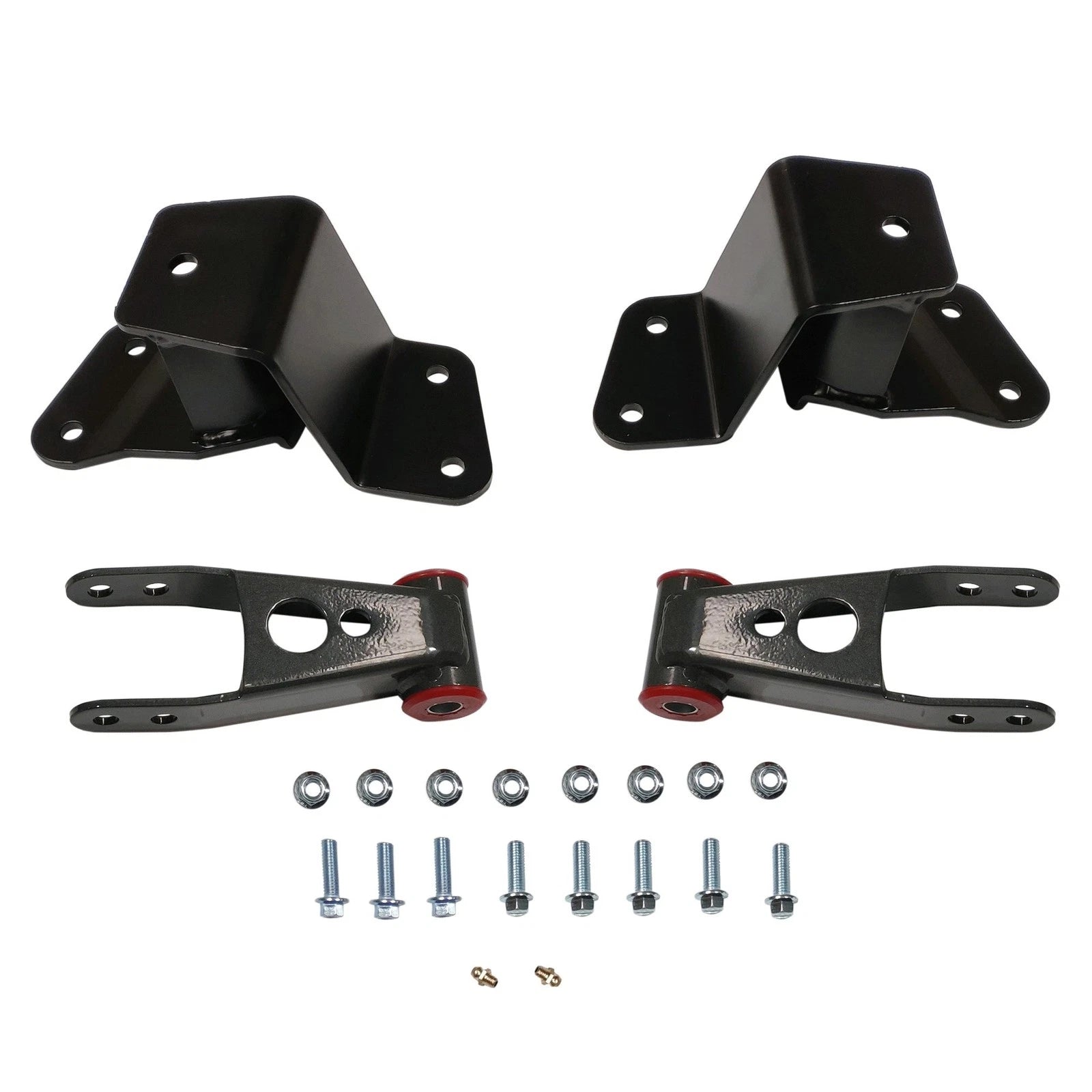 Set of Drop Shackles & Hangers for Chevrolet Silverado/Sierra 1500 (1988–1998)