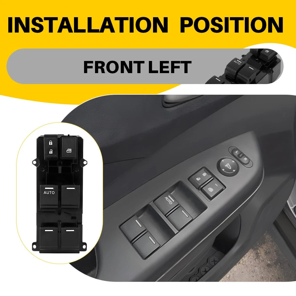 LH Driver Door Master Power Window Switch for Honda CR-V (2011-2013)