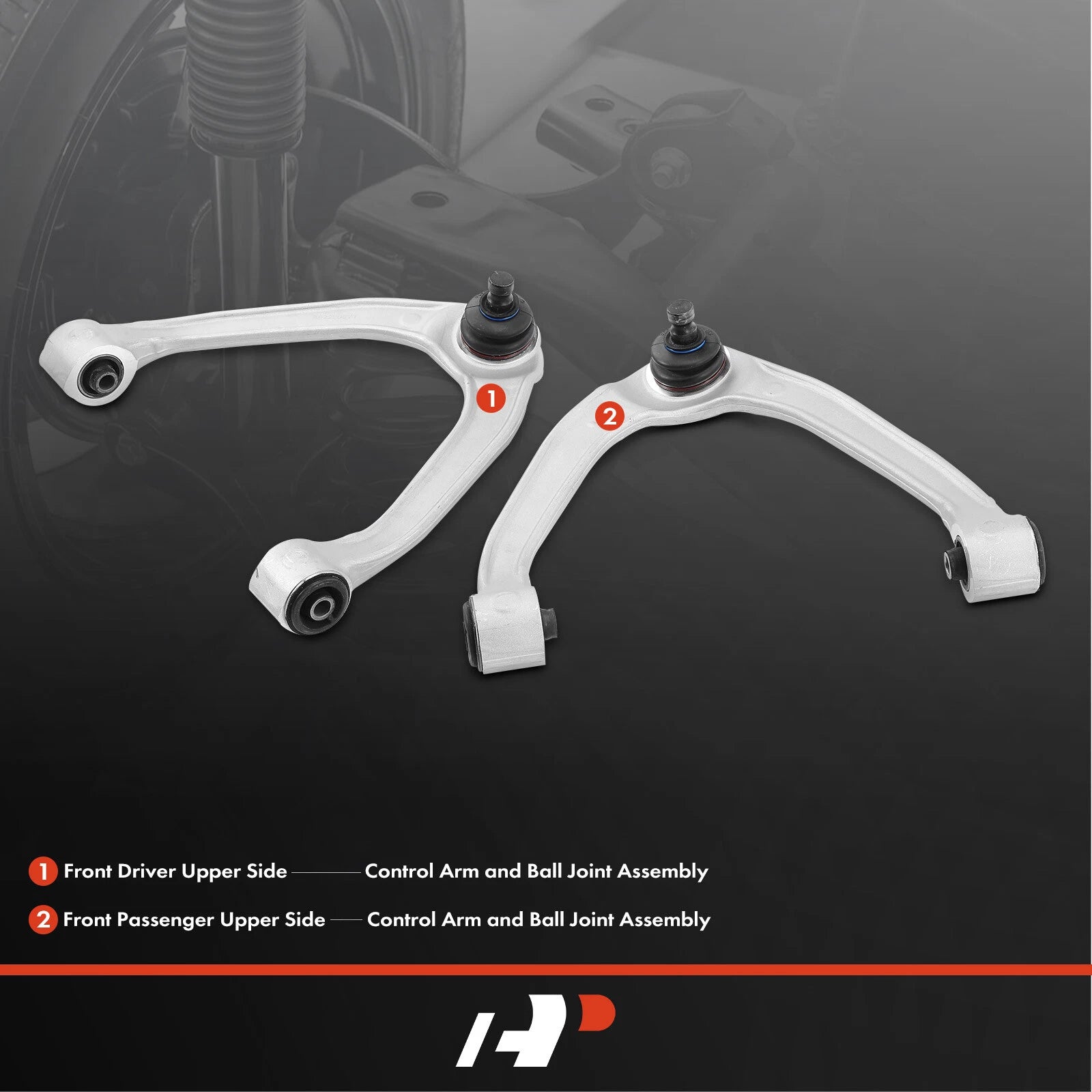2X Front Upper Control Arm and Ball Joint for Infiniti Q50 Q60 (2014–2021)