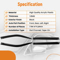Set of 4 Window Deflectors Rain Visors for Honda Pilot (2003–2008)