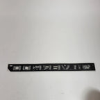 Chrome Gloss Silver Nameplate Door Letter Emblem for Silverado (2007–2018)