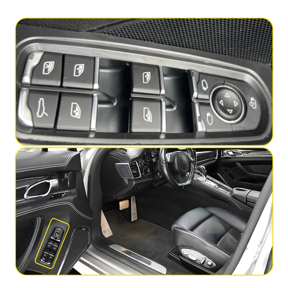 Electric Front Window Switch for Porsche Panamera Cayenne Macan (2010–2023) 7PP959858AE