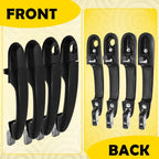Set of 4 Exterior Door Handles for Hyundai Tucson (2005–2009) Black