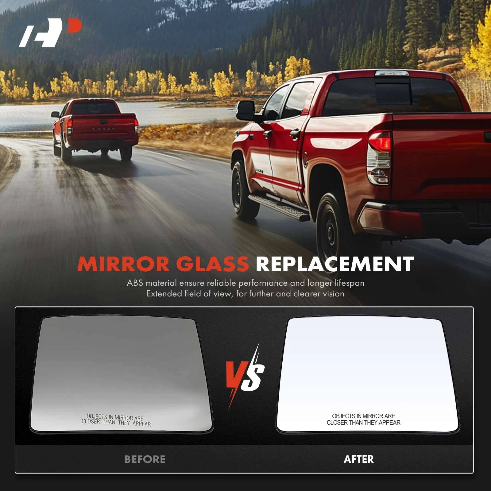 Heated Passenger Upper Power Mirror Glass for Ford F-150 (2007–2014)