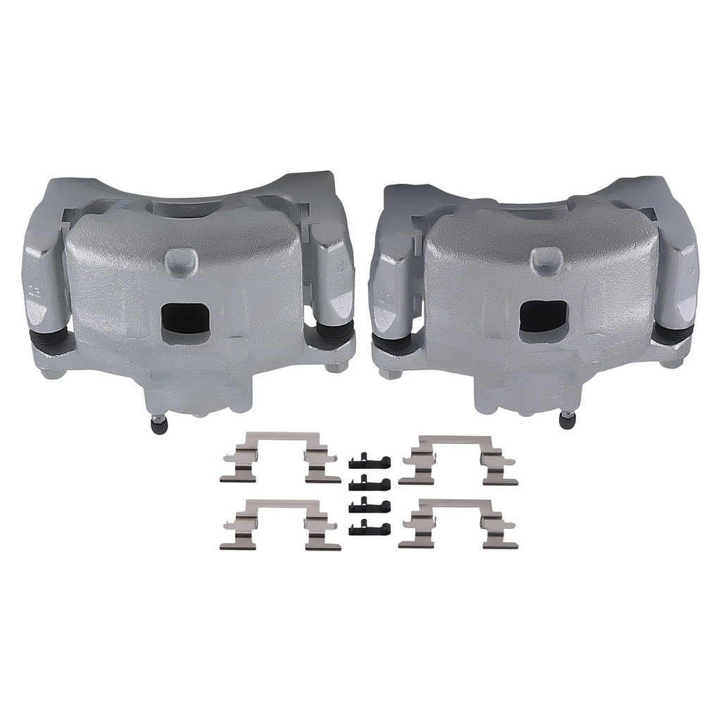 Pair Front Brake Calipers w/Bracket for Chrysler 200, Sebring, Dodge Avenger (2007–2014)