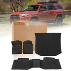 Set of 4 Heavy Duty Floor Mats with Cargo Liner for Toyota 4Runner (2013–2024)