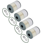 Set of 4 Fuel Filters with Water Separator for Detroit Diesel DD13 DD15