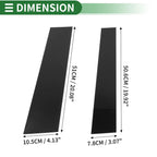 Set of 4 Door Pillar Window Trim for Toyota Tundra (2007–2013) Black