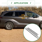 Set of 4 Weatherstrip Window Seal No.68160AE010 for Toyota Sienna (2003–2010)