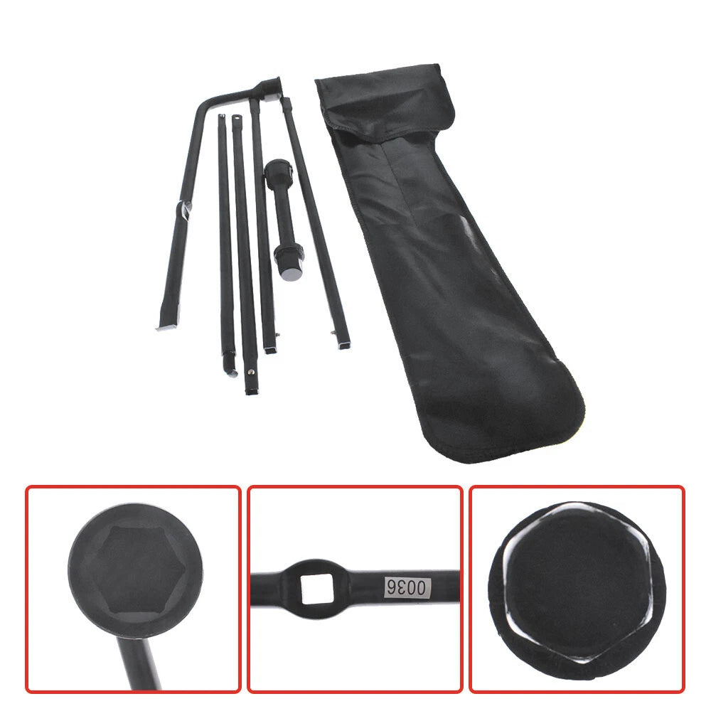 5 Piece Spare Tire Lug Wrench Tool Kit for Dodge Ram 2500 3500 (2007–2015)