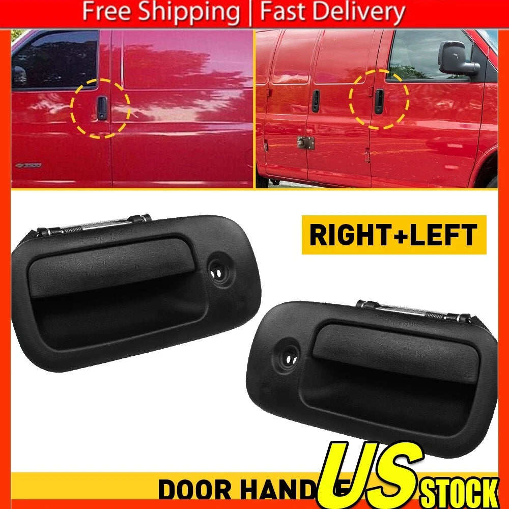 Set of 2 Exterior Door Handles for GMC Chevy Express Van