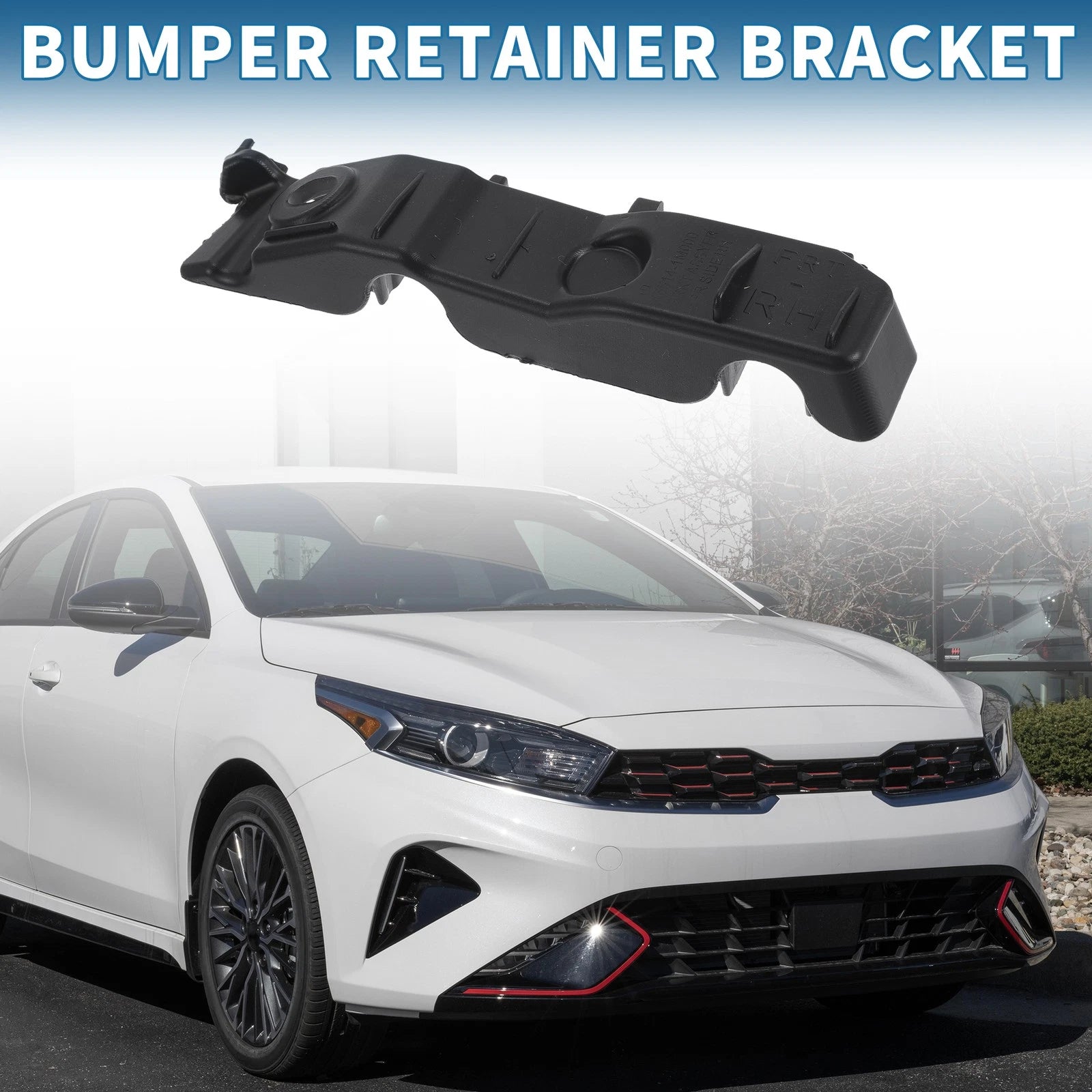 Right Front Bumper Retainer Bracket No. 865141M000 for Kia Forte (2010–2013)
