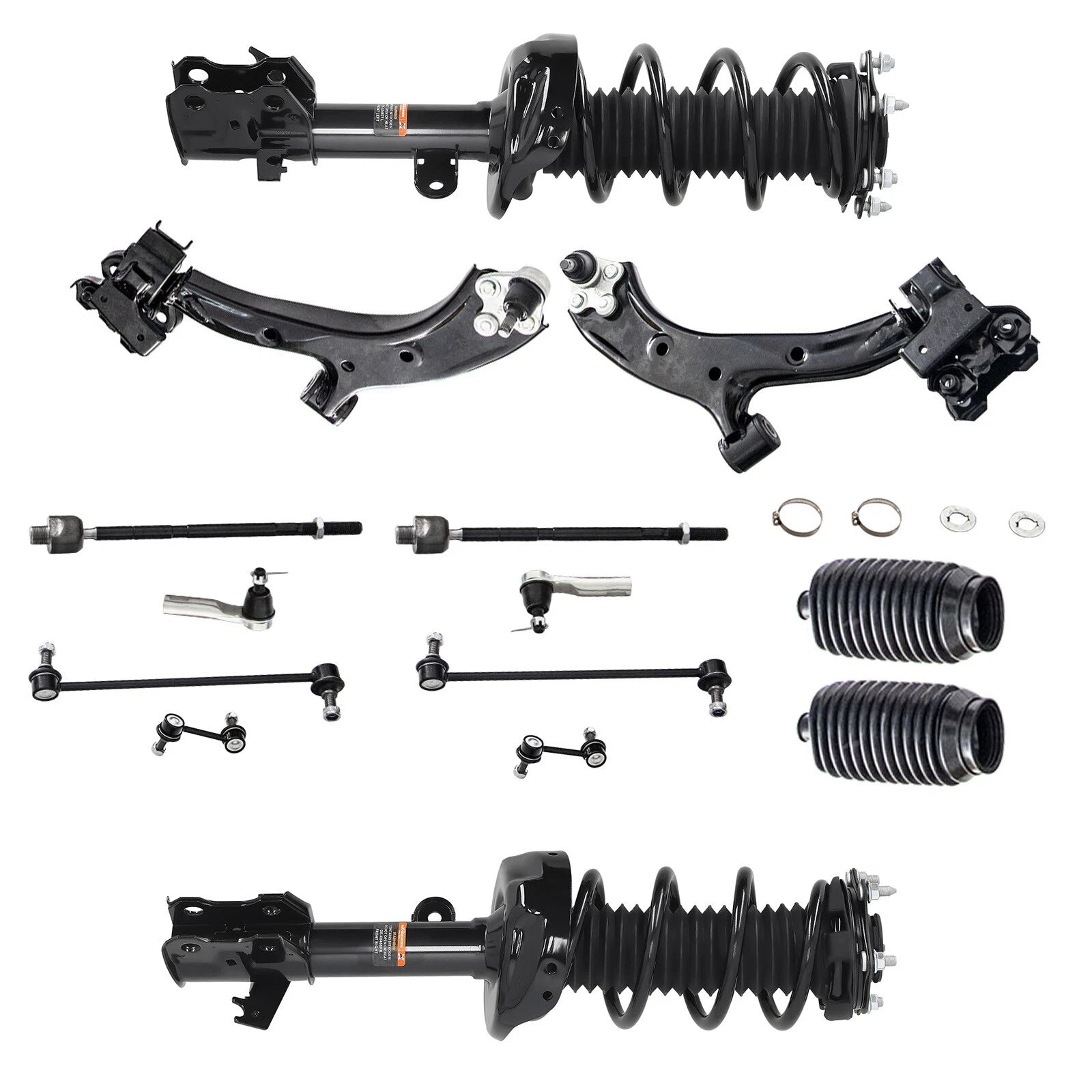 Front Struts Control Arms Sway Bars Kit for Honda CR-V 2007–2011