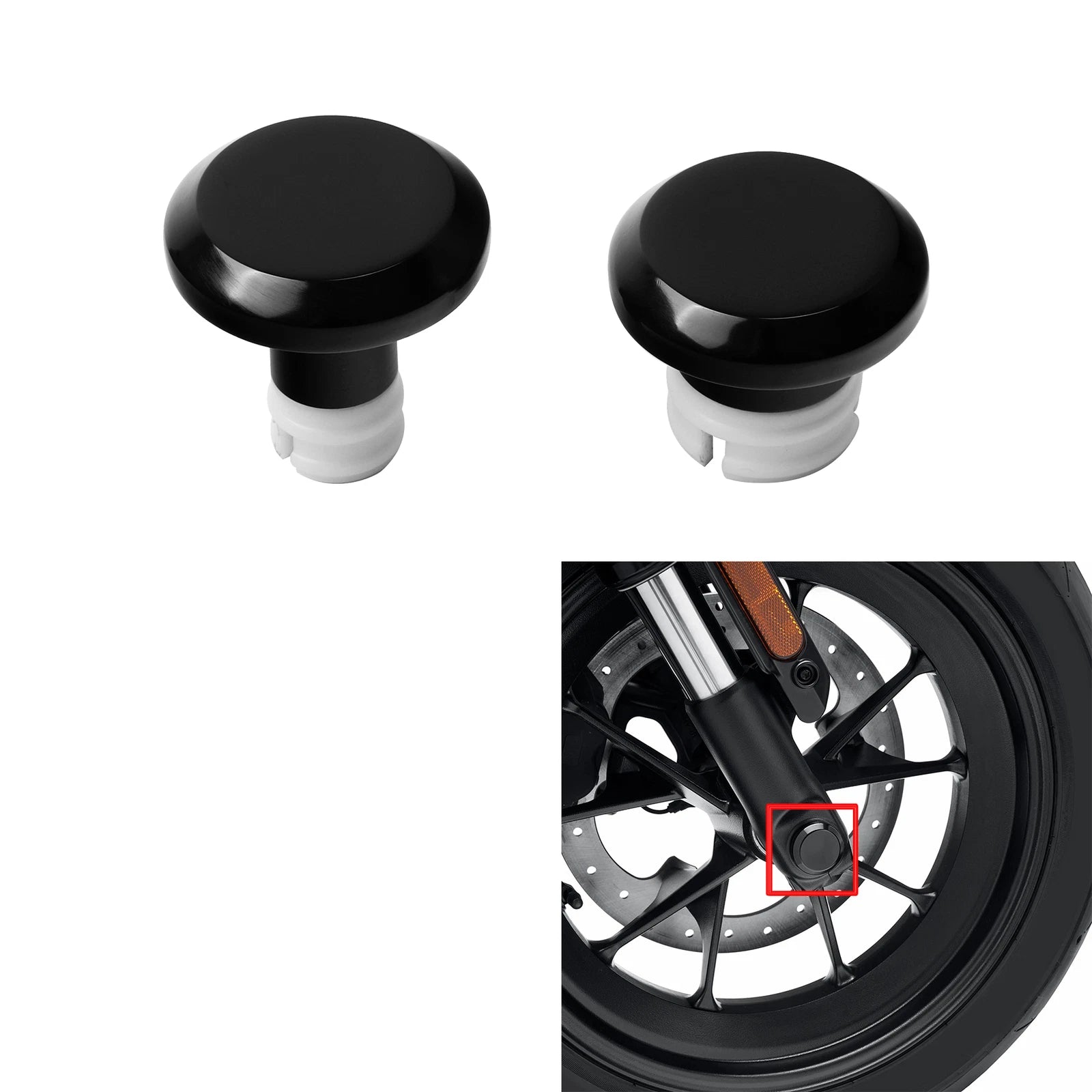 Front Axle Nut Covers for Harley Nightster RH975 (2022–2025) Sportster S RH1250S