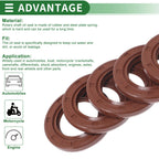 Set of 5 Oil Seal Rotary Shaft Seal FKM Rubber 25x40x5mm