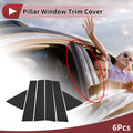 Door Pillar Window Trim Set for Lexus RX (2016–2022) Black