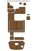 EVA Foam Faux Teak Floor Pad Mat for Crownline 268 (1998)