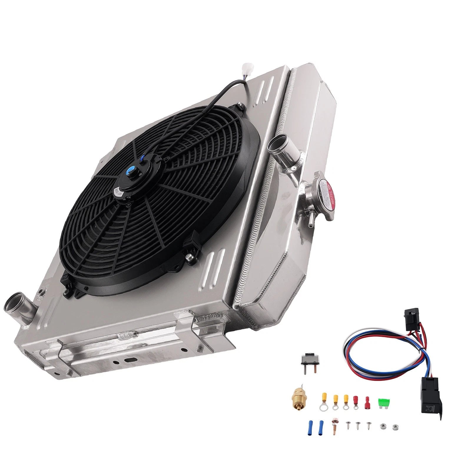 3 Row Radiator Fan Shroud Relay Kit for Chevy 150/210/Bel Air V8 (1955–1957) CC5057