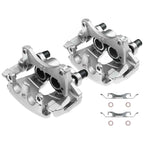 Pair Front Disc Brake Calipers with Bracket for Ford Edge Lincoln MKX (2007-2018)