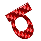 Set of 4 Red Lowercase Alphabet Letter Decals for Door Wall Window Badge