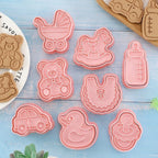8 Piece Baking Tool Set Cookie Cutters for Dessert Preparation