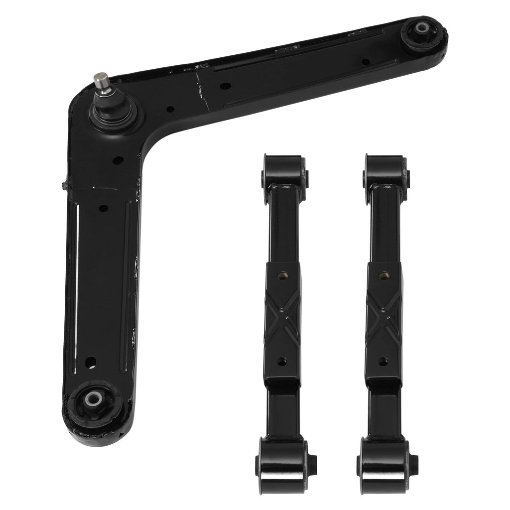 3Pcs Rear Upper Lower Control Arm Kit for Jeep Liberty (2004–2007)