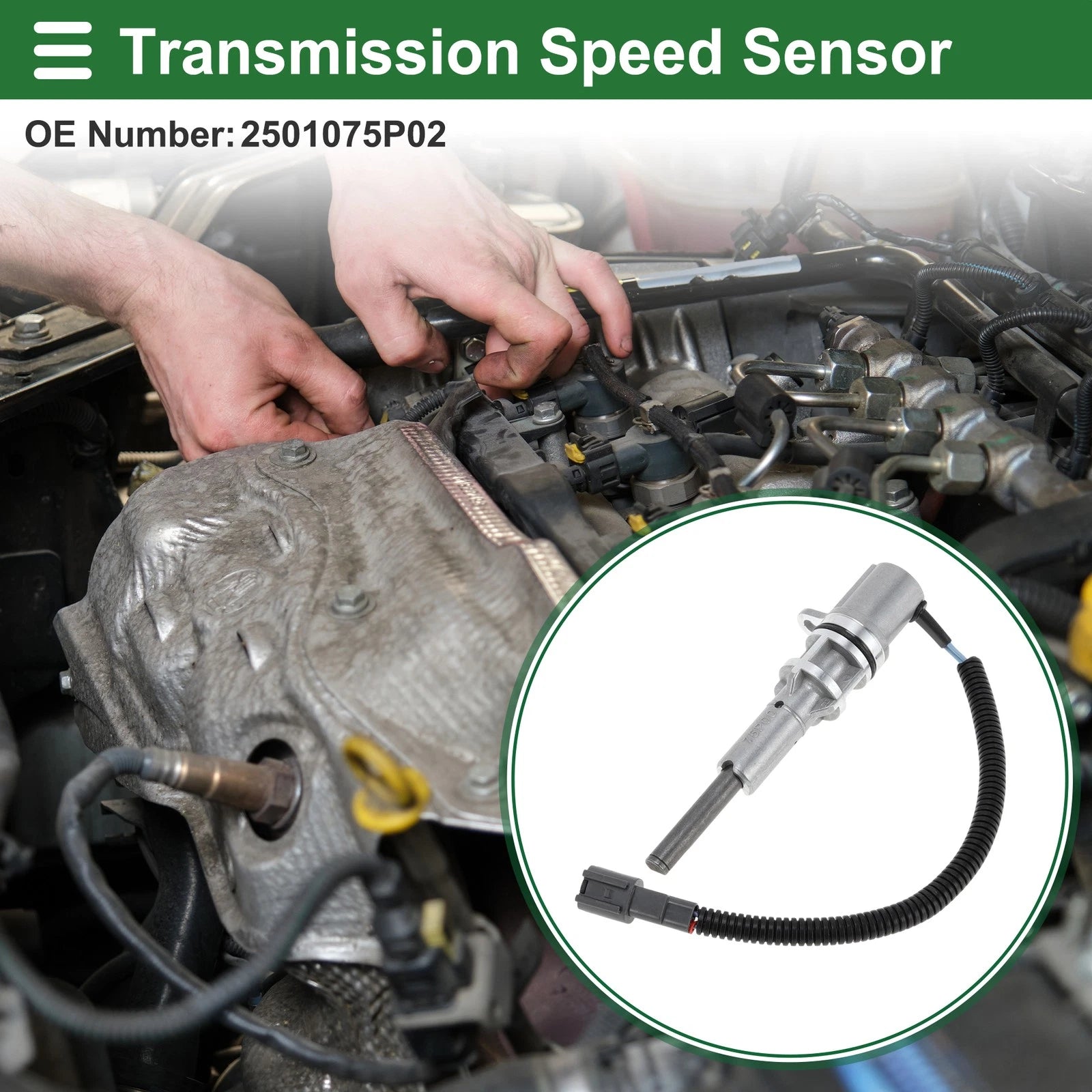 1 Pcs Transmission Speed Sensor No.2501075P02 for Nissan Frontier (1999–2002)