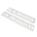 2Pcs 72" × 15" Aluminum Trailer Ramps 6500 LBS Hook End Knife