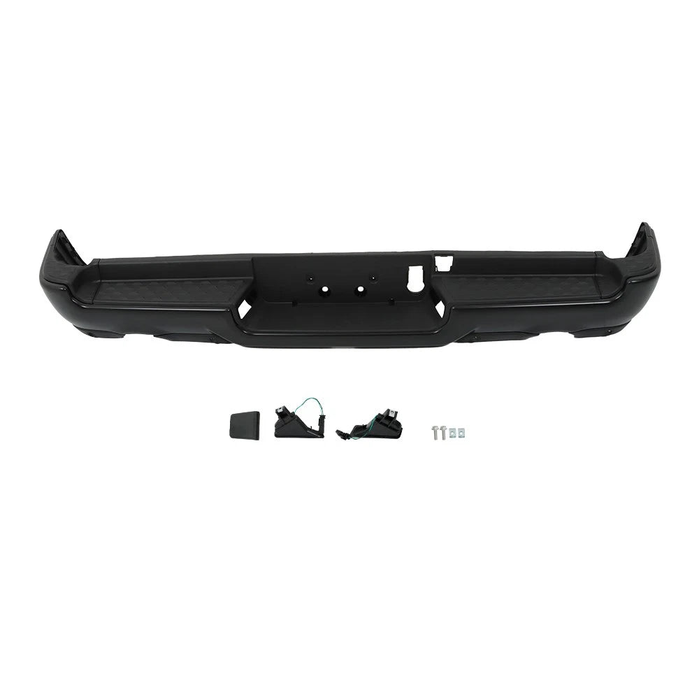 Rear Bumper Assembly for RAM 1500 (2019–2022) Primered, Dual Exhaust