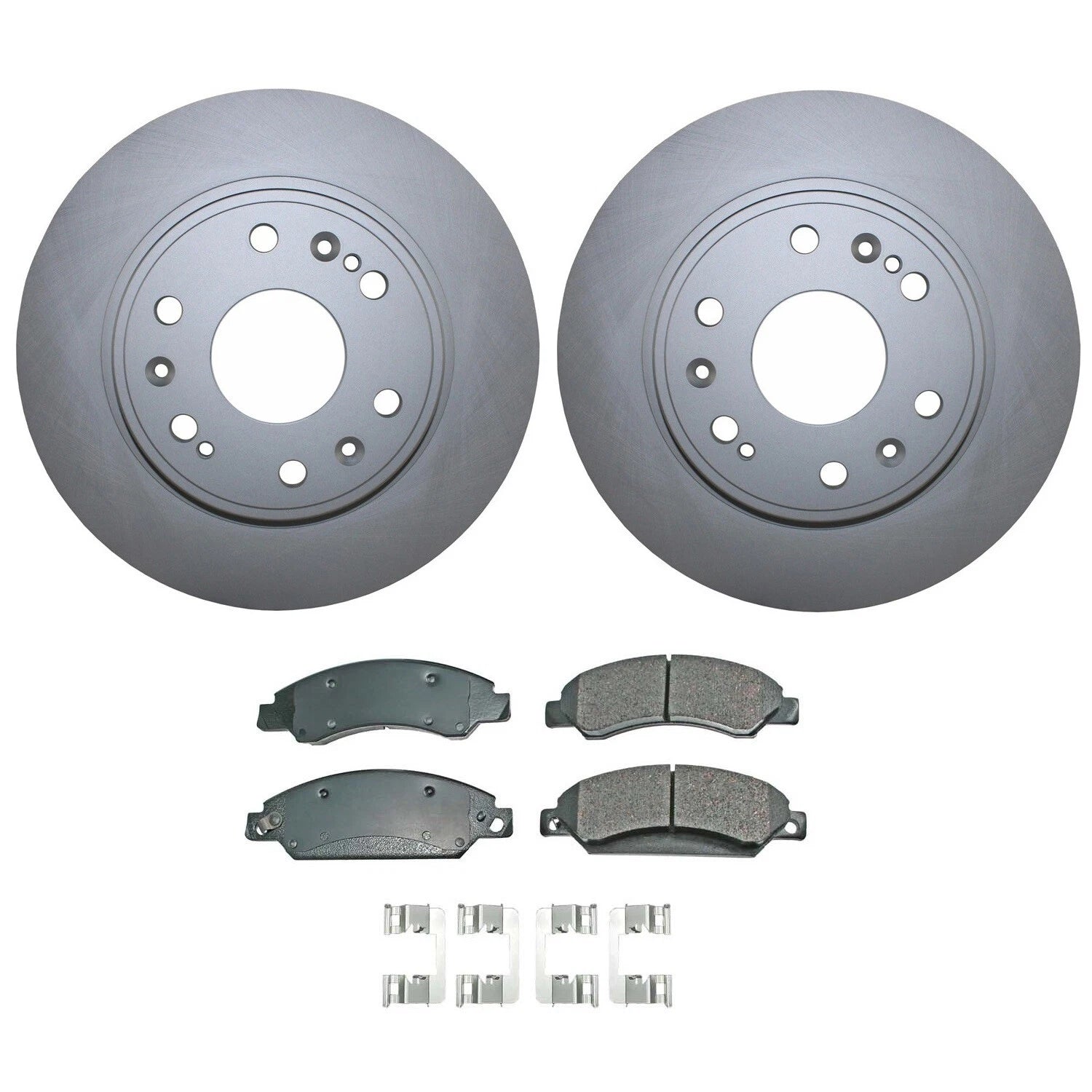 Front Brake Kit 330mm Disc Rotors Akebono Ceramic Pad for Cadillac Chevrolet GMC