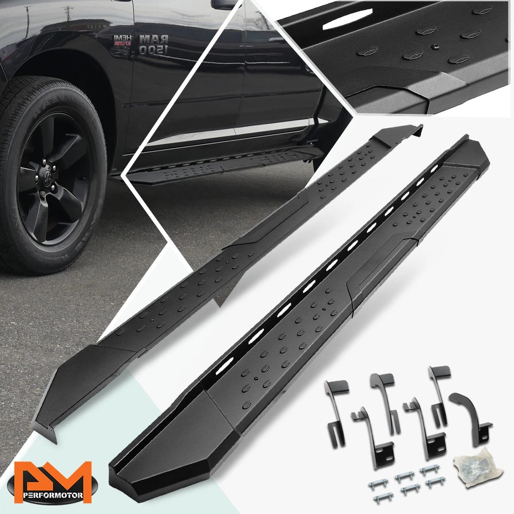 Set of 2 Side Step Nerf Bars for Dodge Ram 1500 Crew Cab (2009–2020)