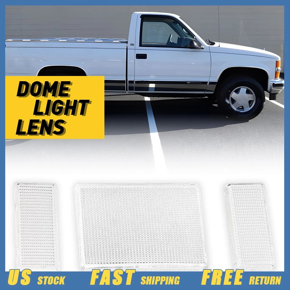 Clear Overhead Dome Light Cover Lens for Chevy Silverado Sierra (1988–1998)