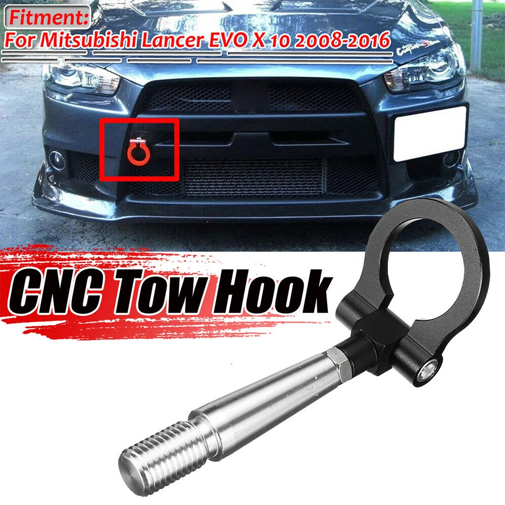 Tow Hook for Mitsubishi Lancer Evolution Evo X (2008–2016) Black Track
