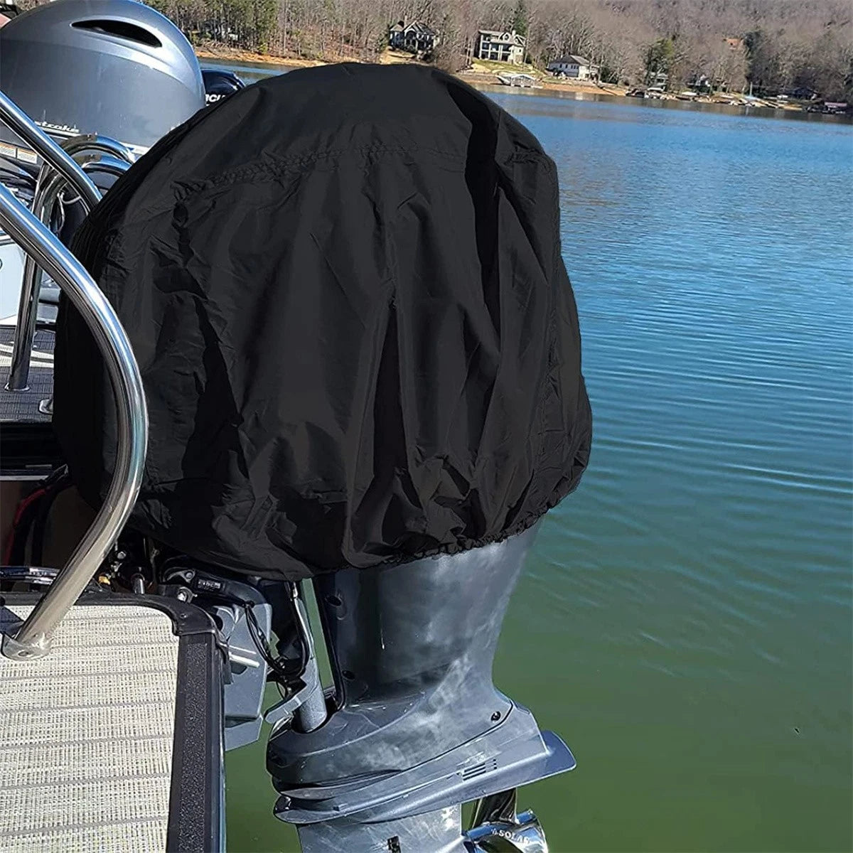 Outboard Motor Engine Cover for Mercury 100-150 HP (Heavy Duty, Black)