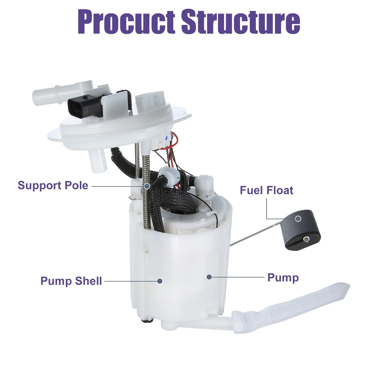 Electric Fuel Pump Assembly 311103Q600 for Hyundai Sonata 2.4L (2011–2014)