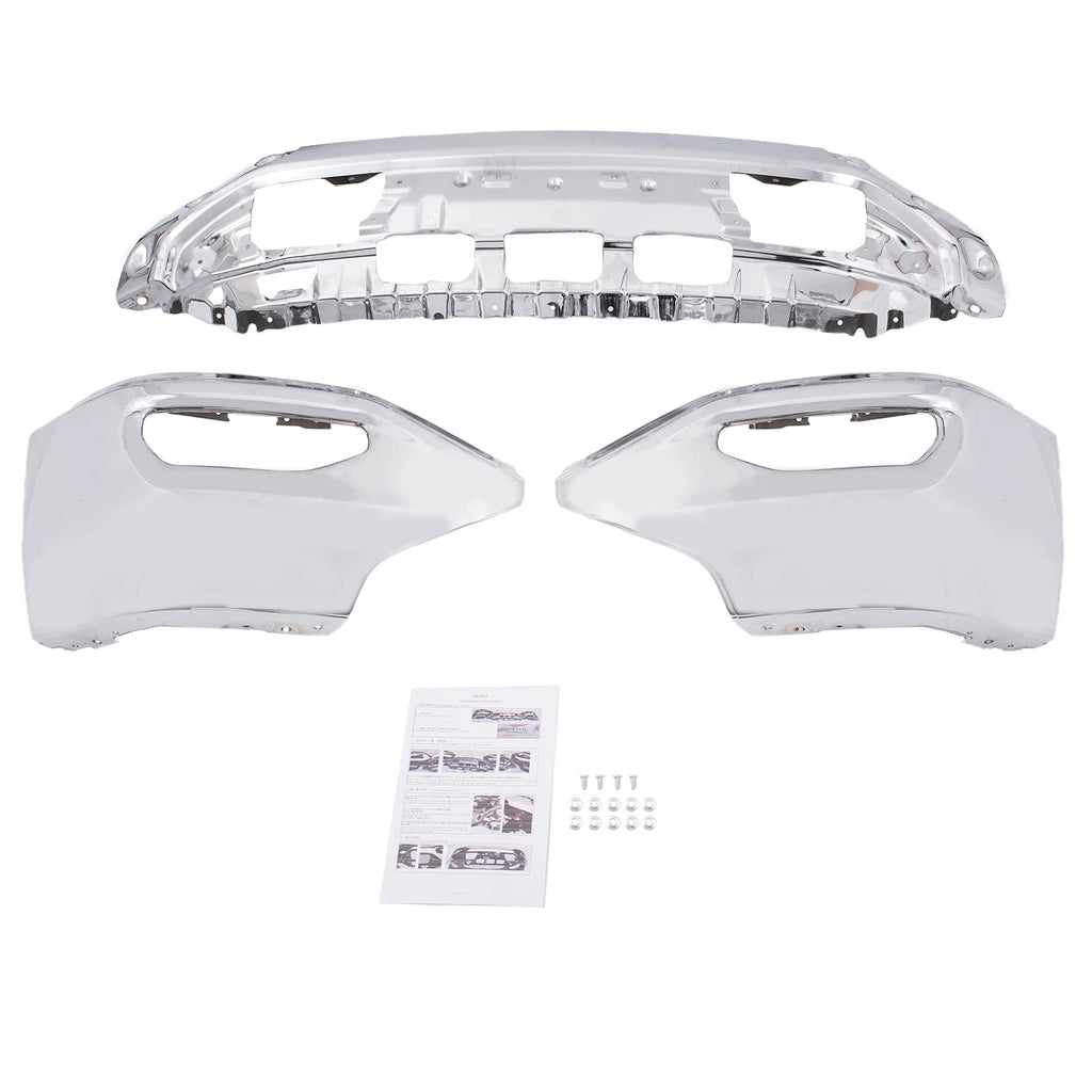 Front Bumper for GMC Sierra 1500 (2016–2018) Chrome with Fog Light Holes