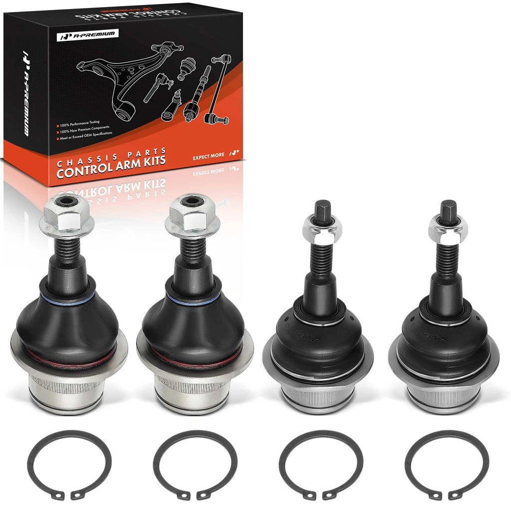 Set of 4 Front Upper & Lower Suspension Ball Joints for Ford F-150 Expedition (1997–2023)