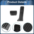 Set of 1 Automatic Foot Accelerator Pedal Cover for Mazda 2 (2015–2020) Black Carbon Fiber