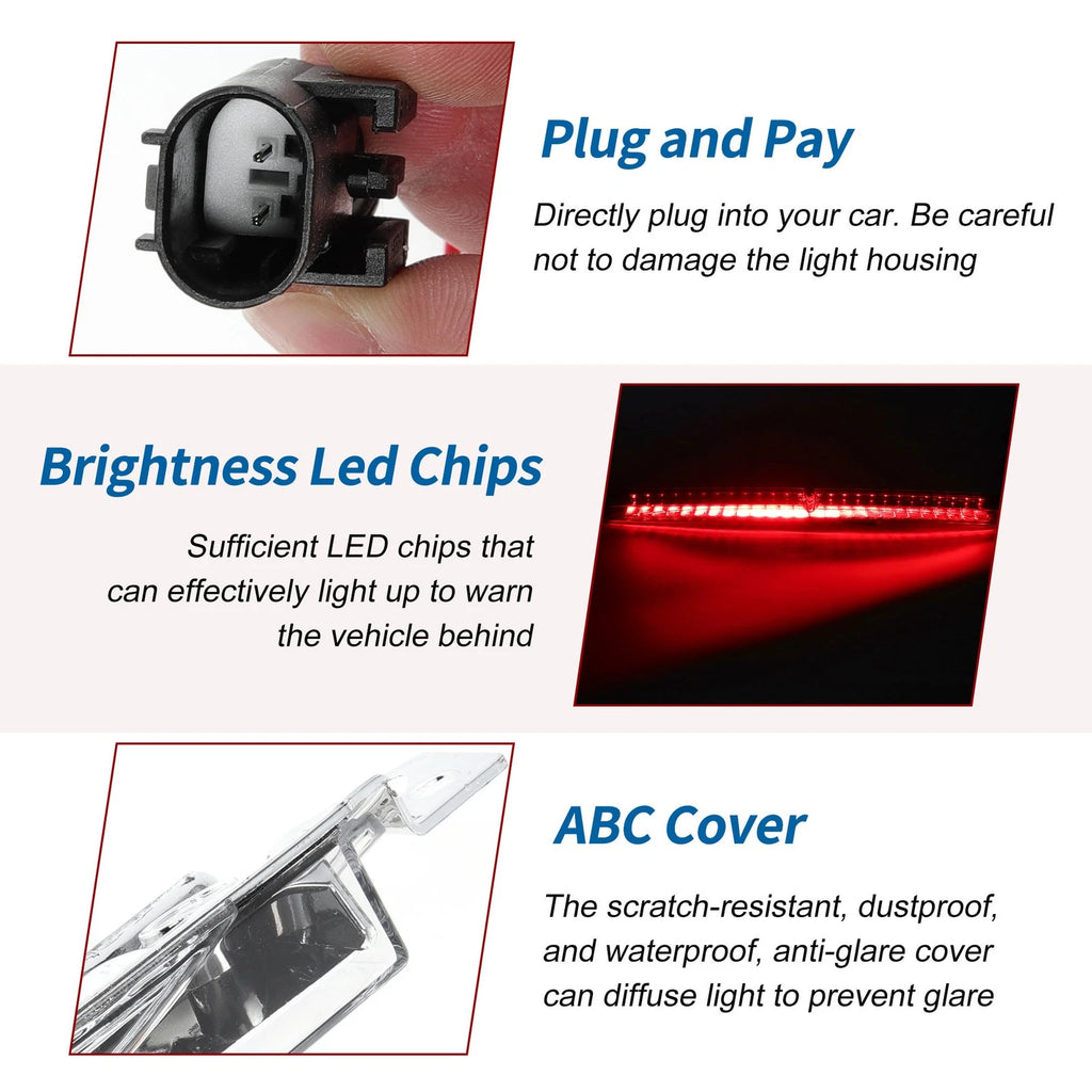 White LED Third Brake Light for BMW 5 Series E60 E61 (2007–2010) No. 63256925902
