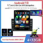 9.7" Android 13 Car Stereo GPS Navigation for Fiat Panda (2003-2012)