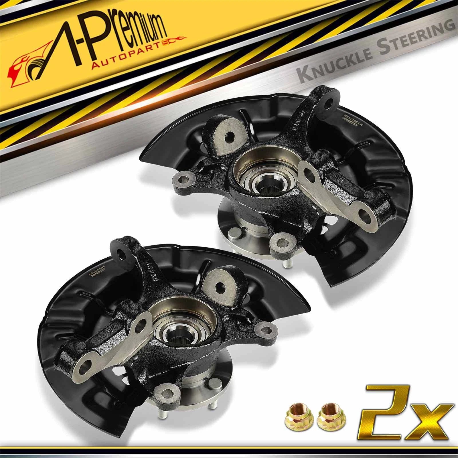 Front Steering Knuckle & Hub Bearing for Toyota Camry Avalon (2012-2017)