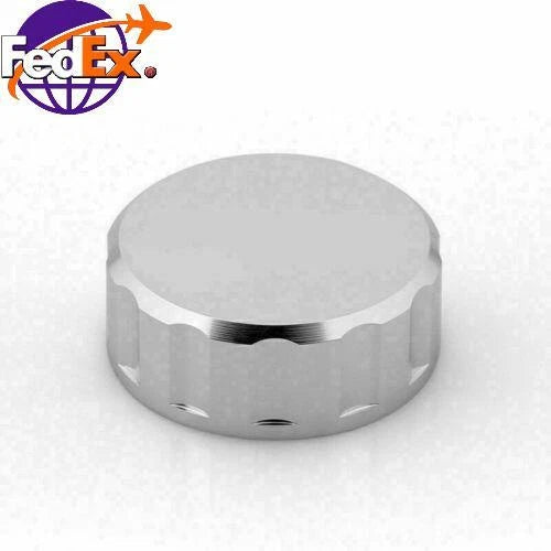 CNC Brake Fluid Reservoir Cap for US Vehicles (Chrome)