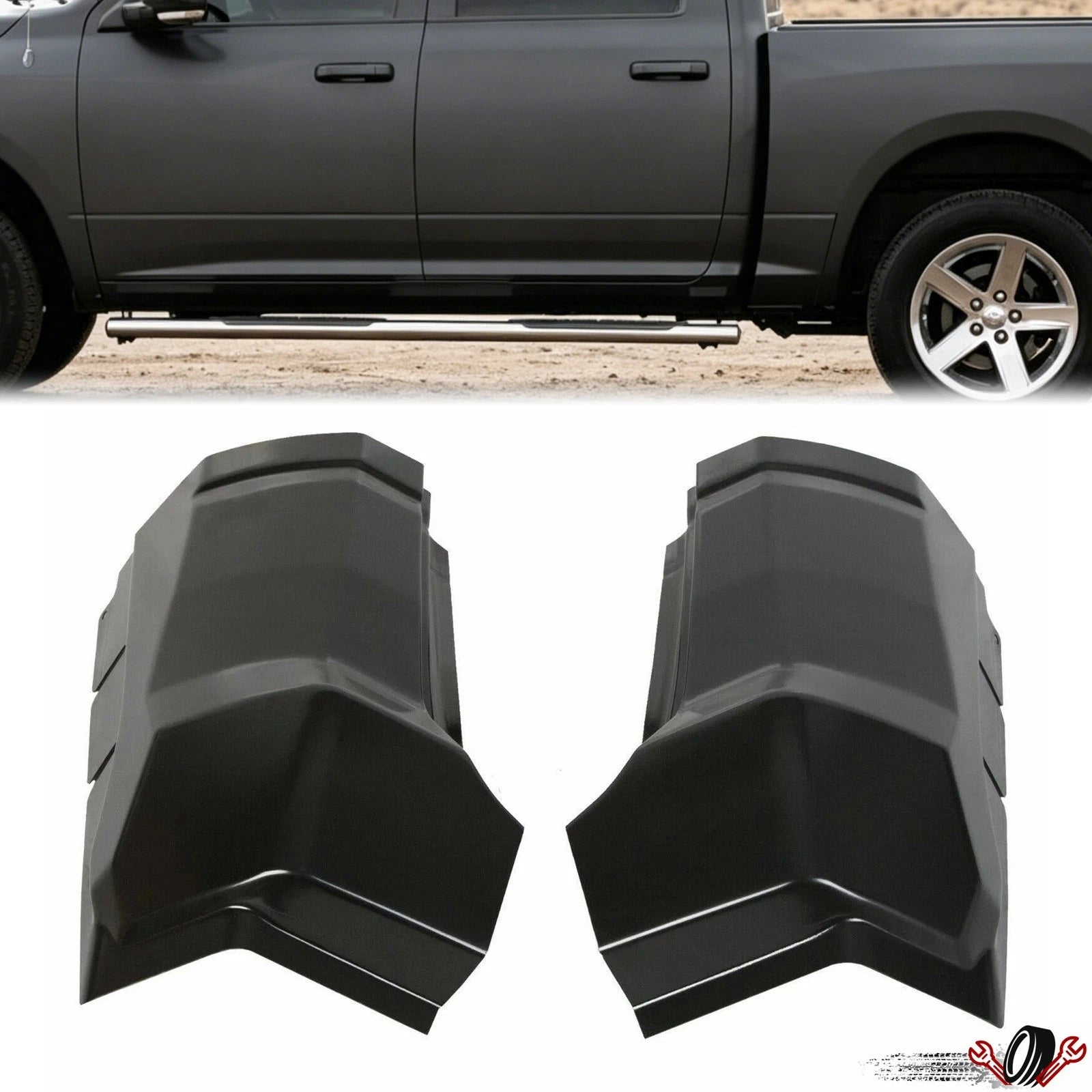 Pair of Cab Corners for Dodge Ram 1500 2500 Quad Cab (2009–2018)