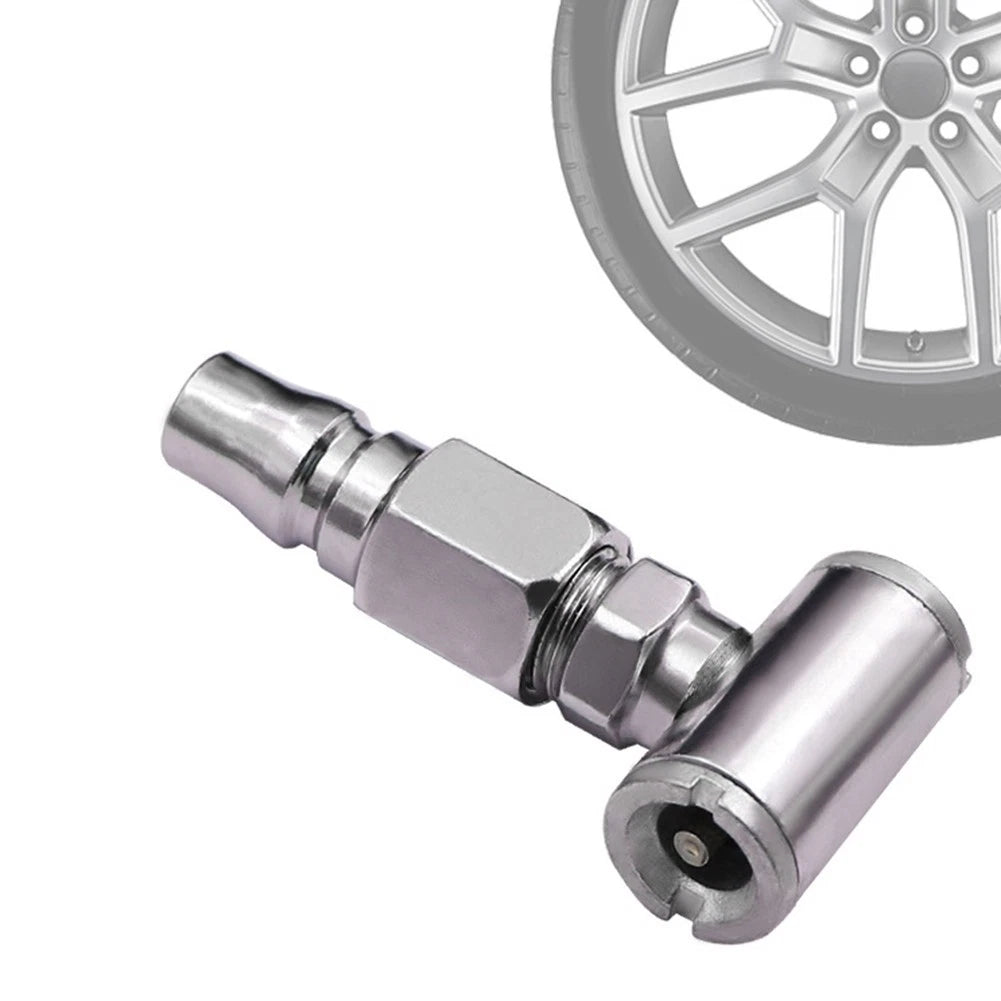 Tire Inflator Nozzle for Car and Motorcycle (Double Head Metal Tool)