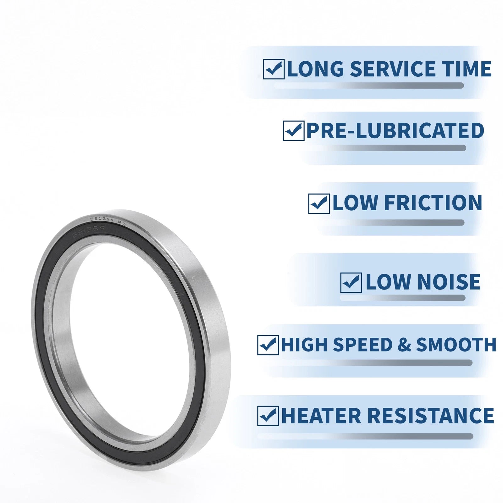Deep Groove Ball Bearing 6813VV for Scooter Skateboard Wheel (P0 65x85x10mm)