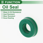 Set of 5 Oil Seal Rotary Shaft Seal 10x20x6mm High Pressure Green