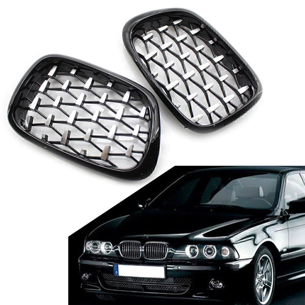 Honeycombe Mesh Front Bumper Grille for BMW E39 5-Series (1999-2003)