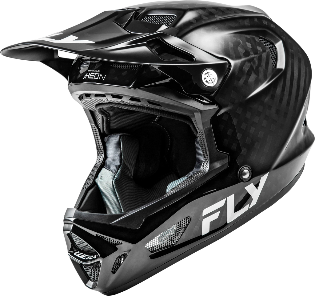 Fly Racing Werx R Carbon Full-Face Helmet for Bicycle (Large, Black)