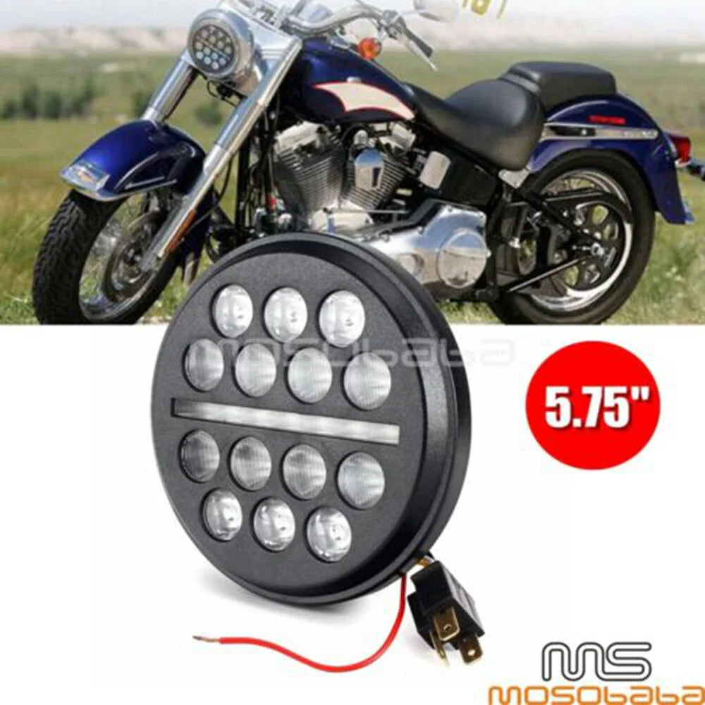 5.75'' LED Projection Headlight for Harley Dyna Softail Sportster (2004-2023)