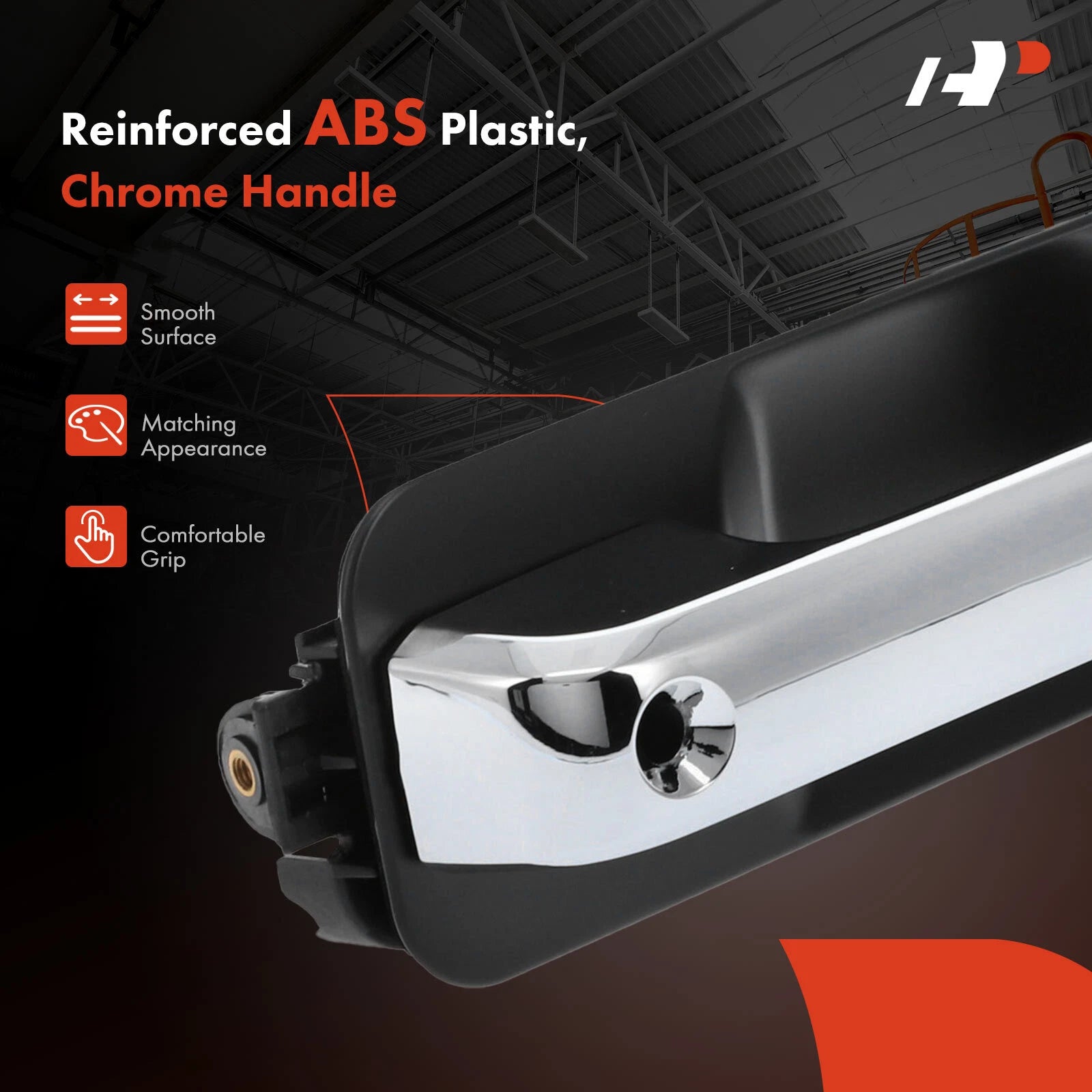 Chrome & Black Exterior Door Handle for Ford F-150 (2015–2020)
